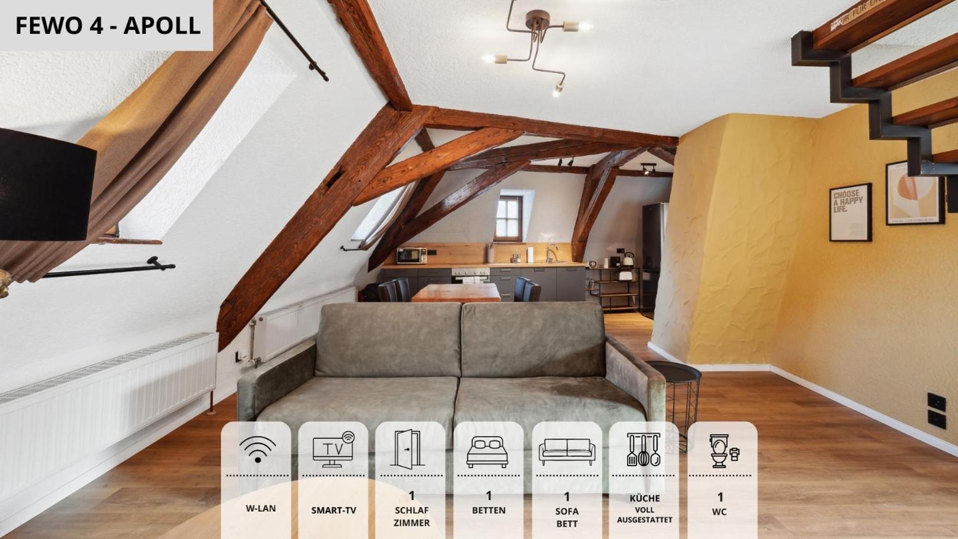 Apartment Sandapart34 - 4 Tolle Fewos Von 1-9 Pers Mitten In Der Altstadt Bamberg